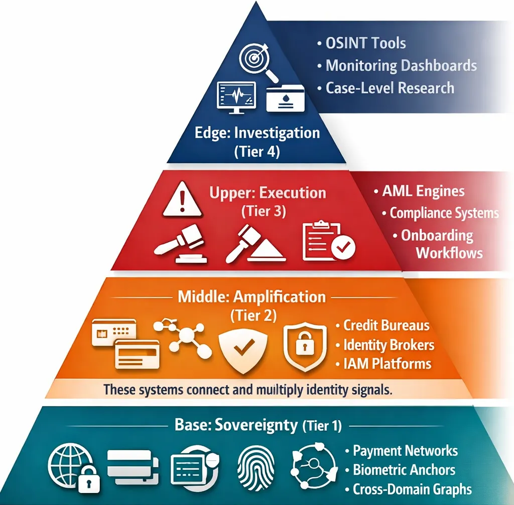Identity power pyramid visualization